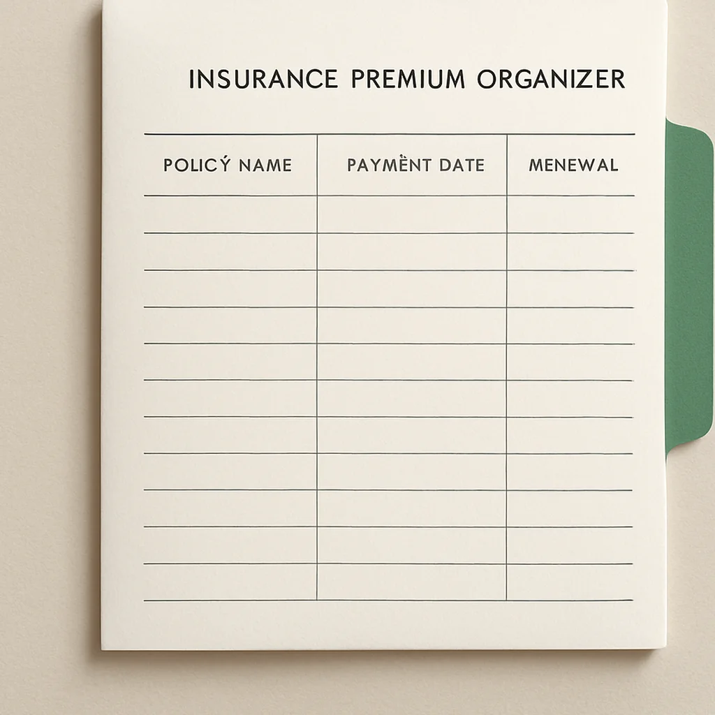 Insurance Premium Organizer